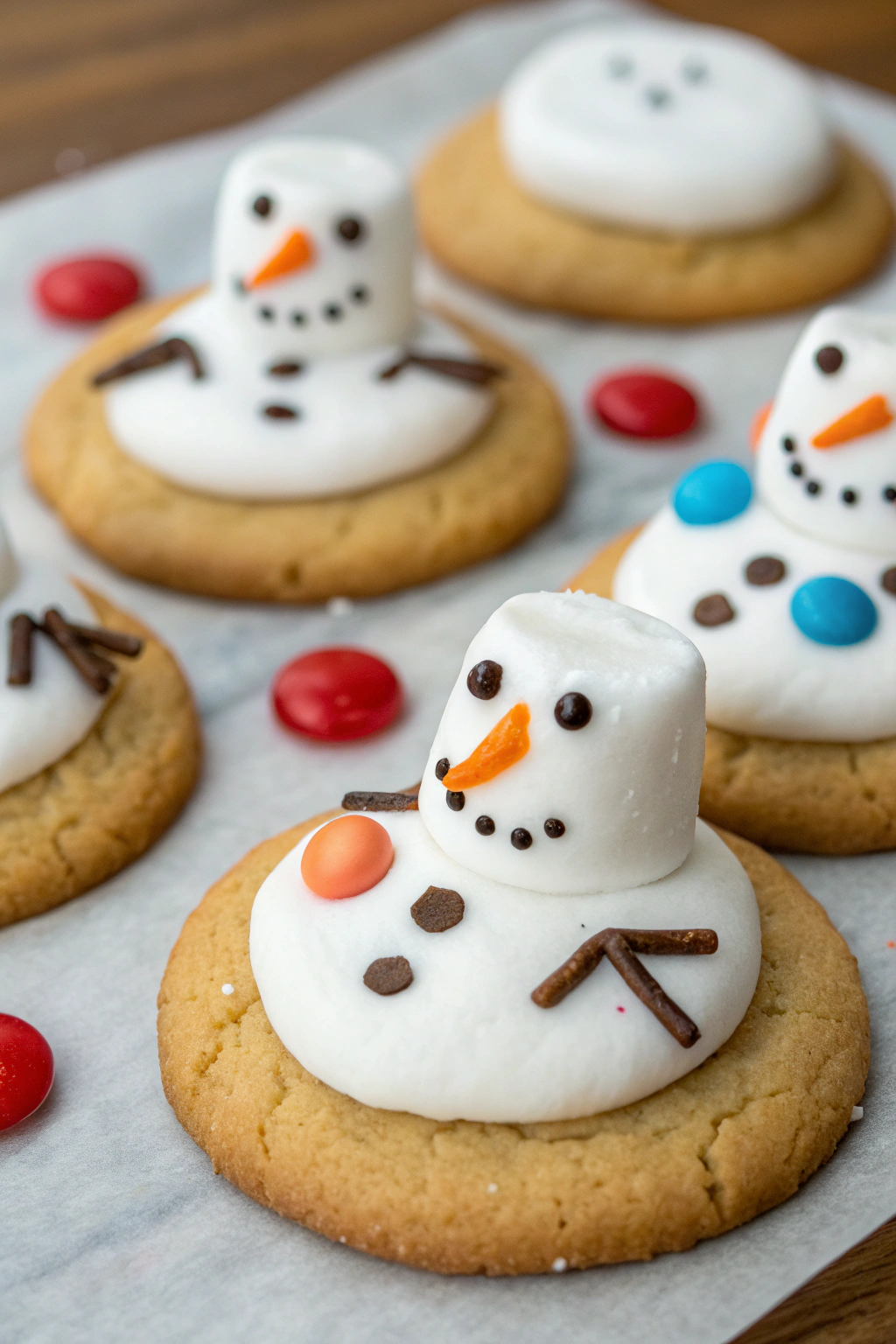 Melted Snowman Biscuits Recipe