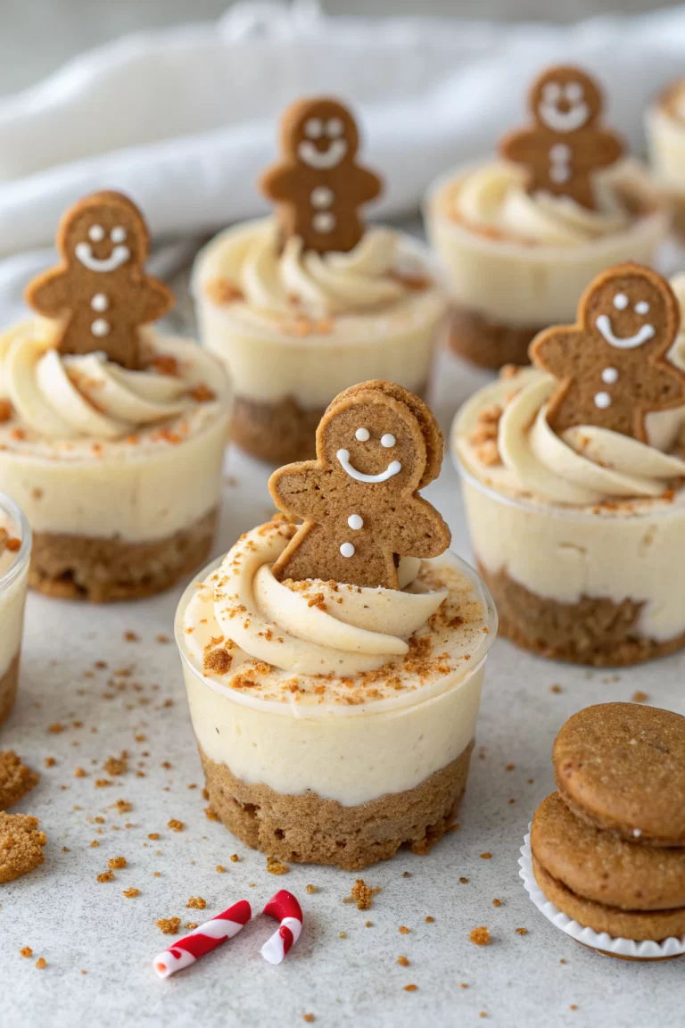No-Bake Gingerbread Cheesecake Cups Recipe