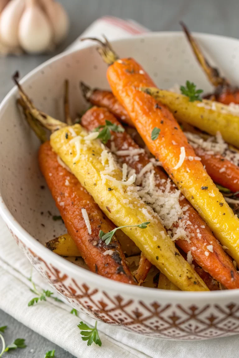 Roasted Garlic and Parmesan Carrots Recipe