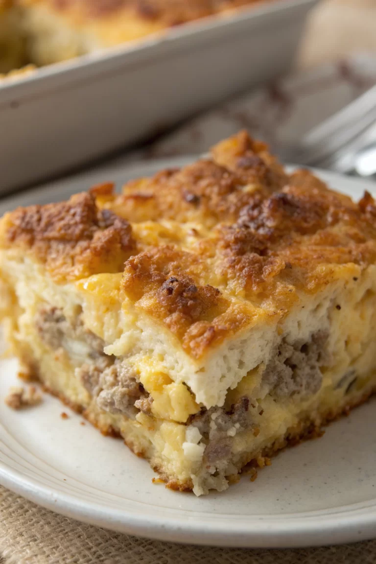 Sausage Casserole with Flavorful Egg Mix