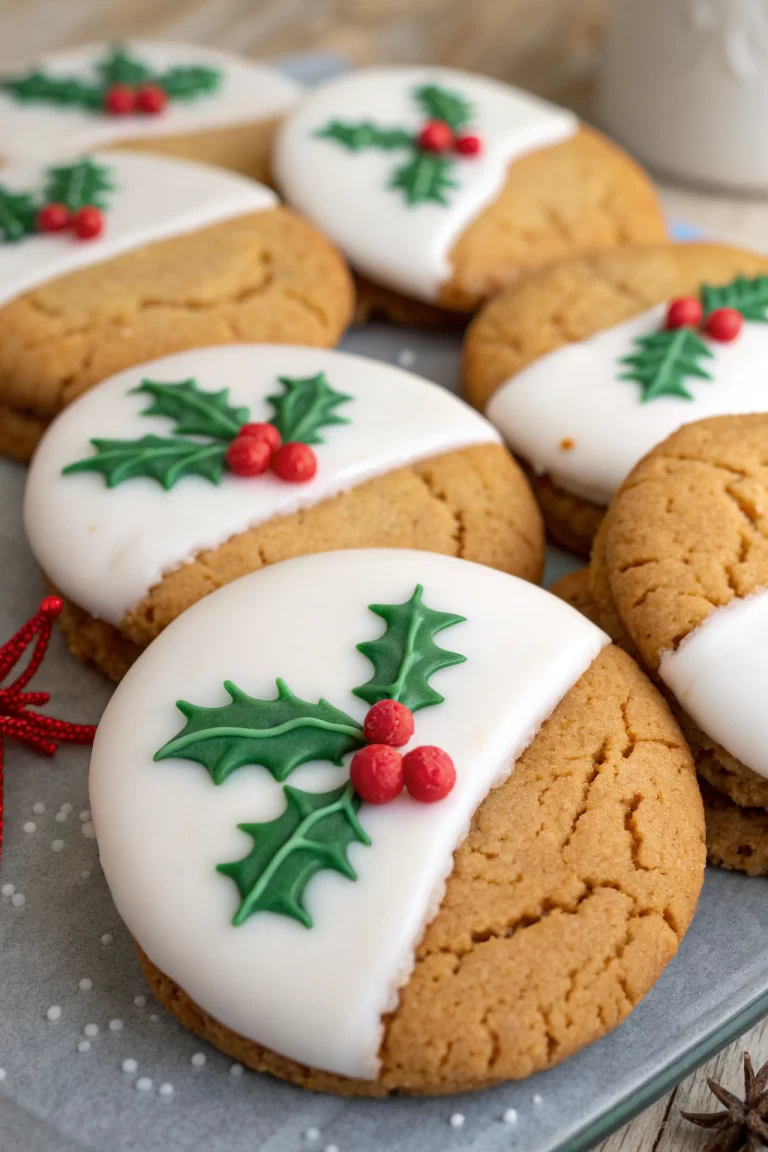 Soft Gingerbread Cookies with Maple Glaze