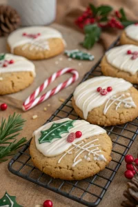 White Chocolate Dipped Chewy Maple Cookies Recipe