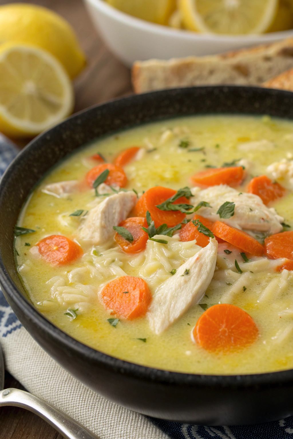 Avgolemono Greek Lemon Chicken Soup Recipe