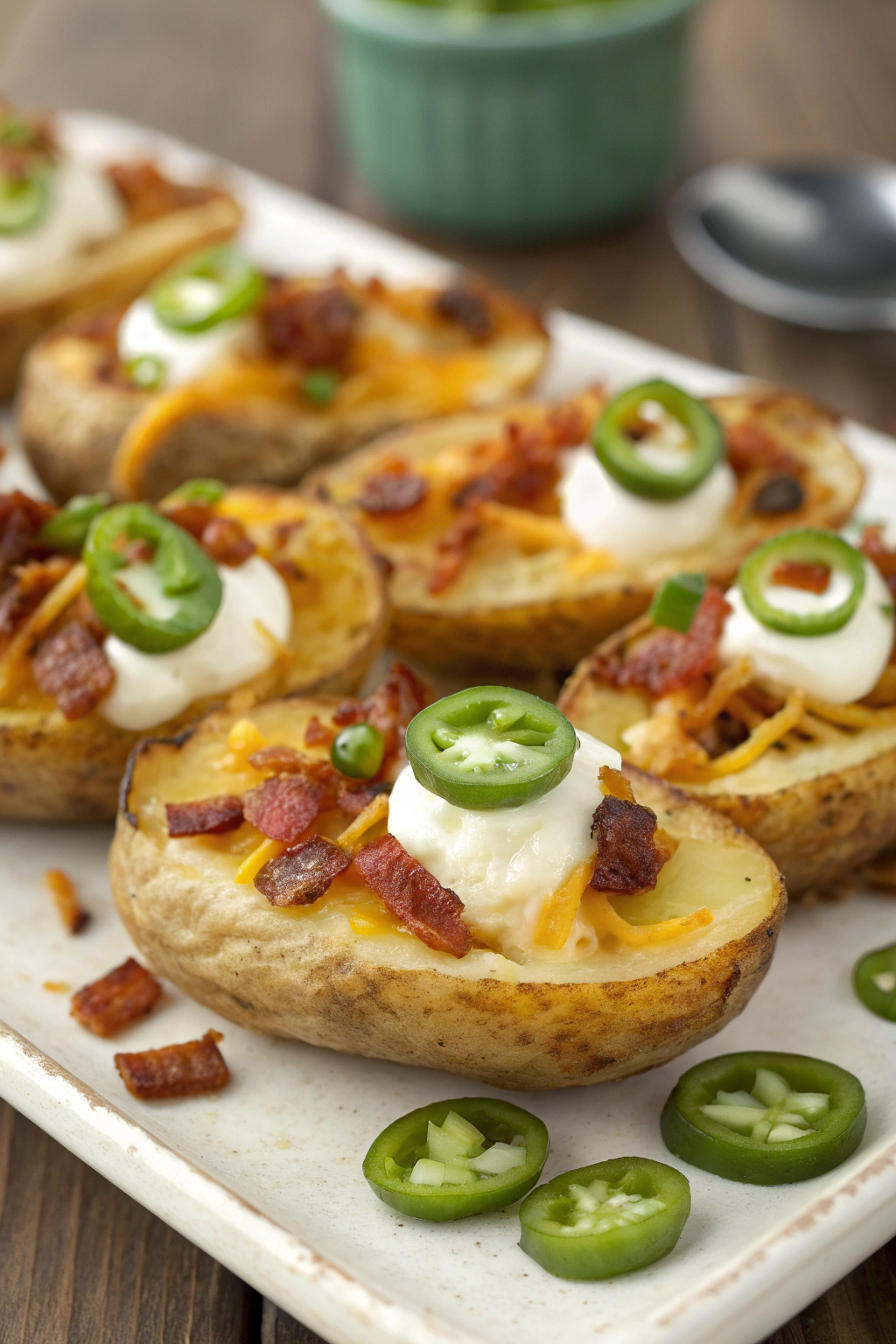 Cheesy Game Day Potato Skins Recipe
