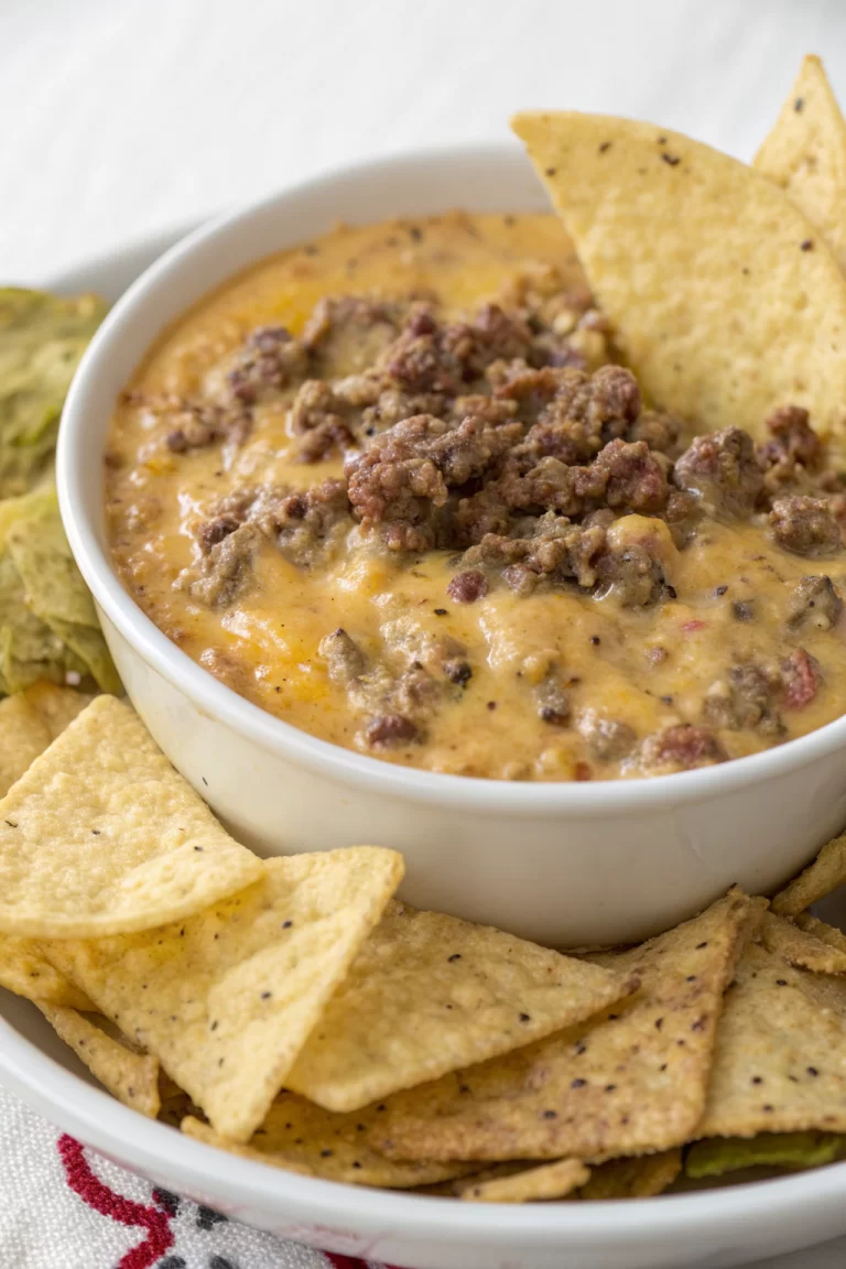 Cheesy Ground Beef Dip Party Recipe