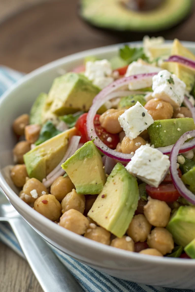 Chickpea Feta Avocado Salad Recipe