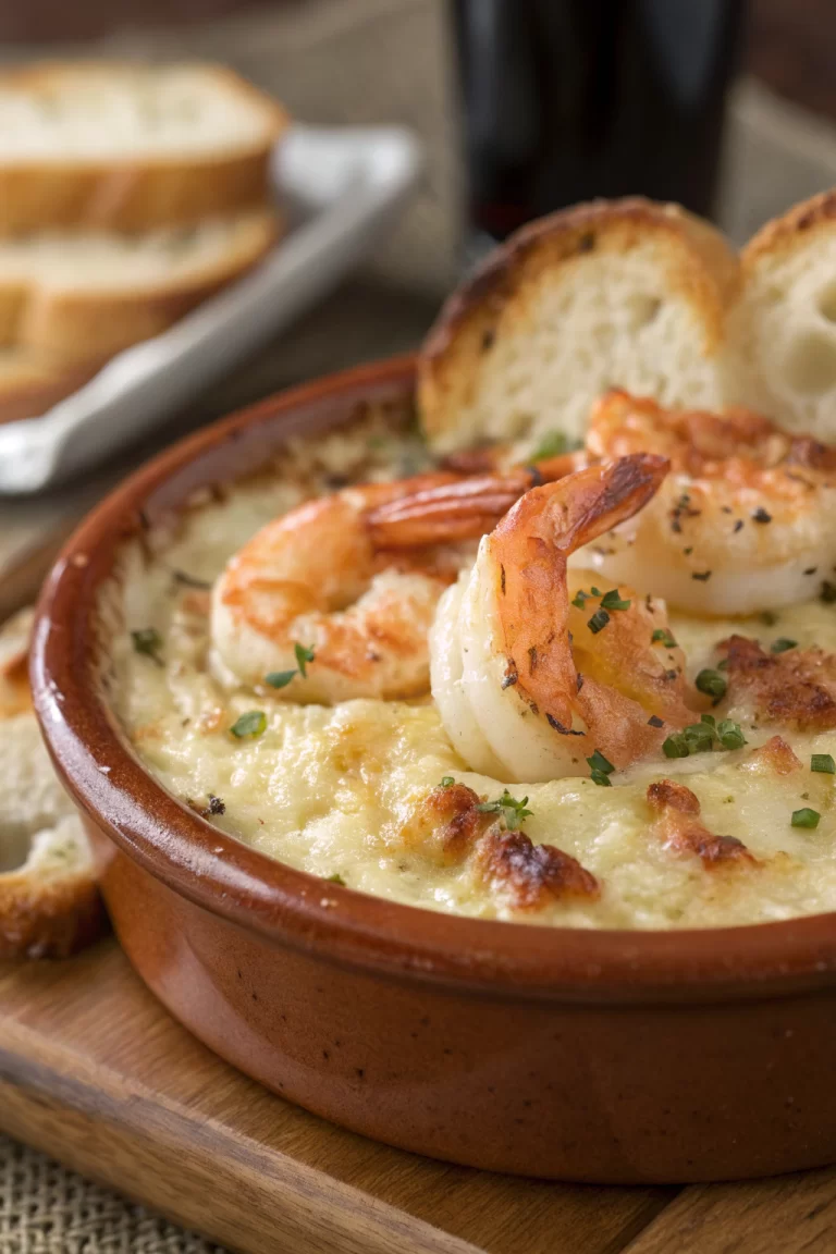 Creamy Seafood Gratin with Scallops Shrimp