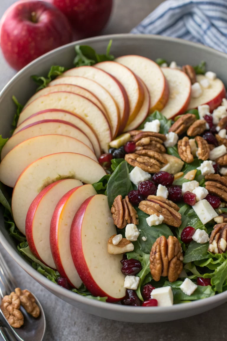 Crunchy Fall Apple Salad with Maple Vinaigrette