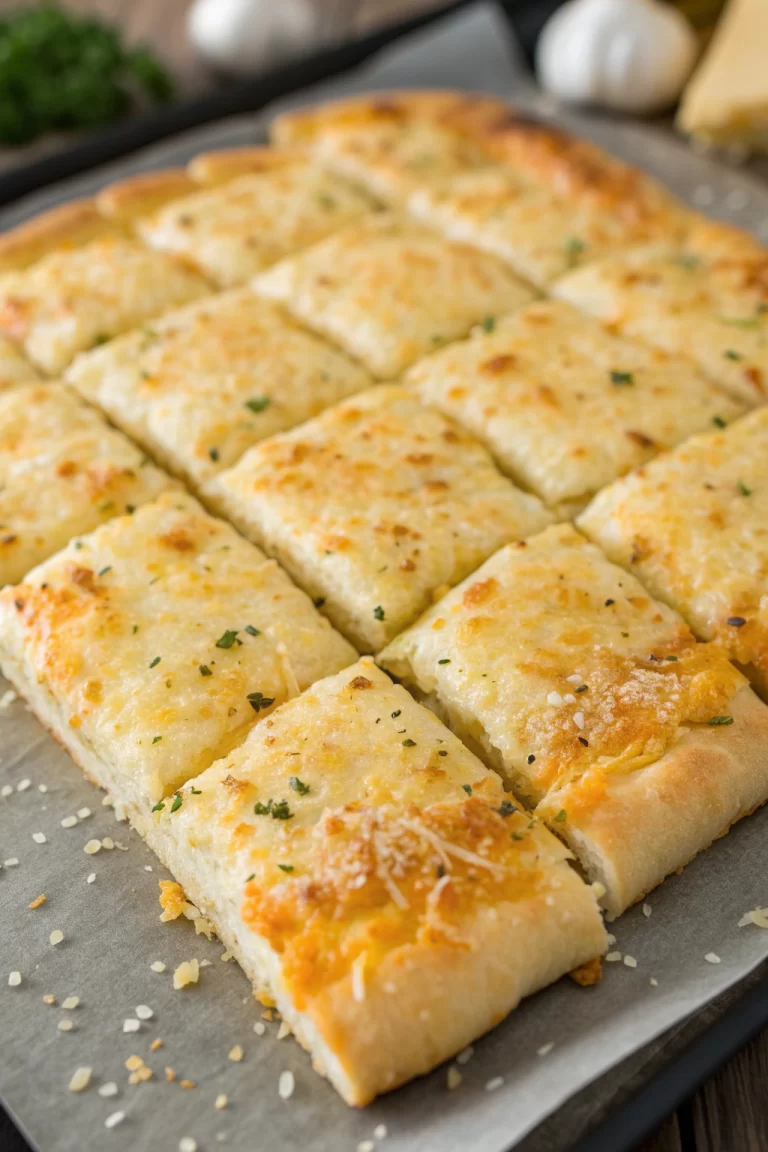 Easy Homemade Cheesy Breadsticks Recipe