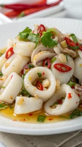 Grilled Squid with Garlic and Chili