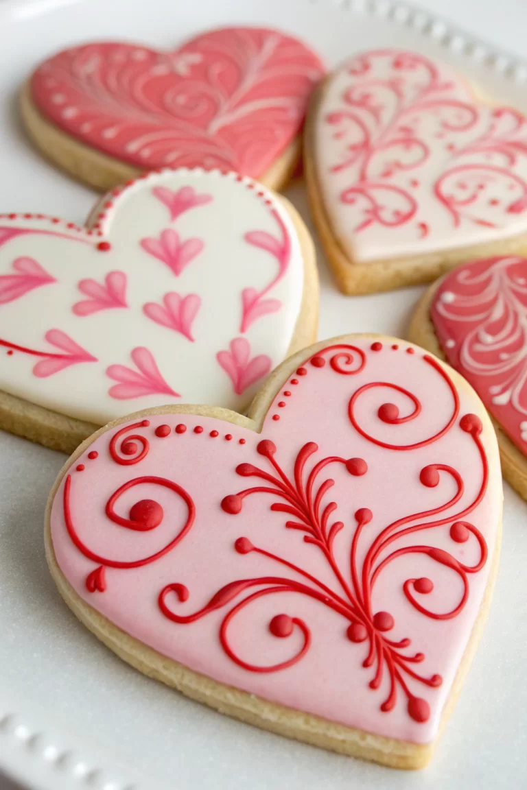 Heart Cookies Decorated Royal Icing Recipe