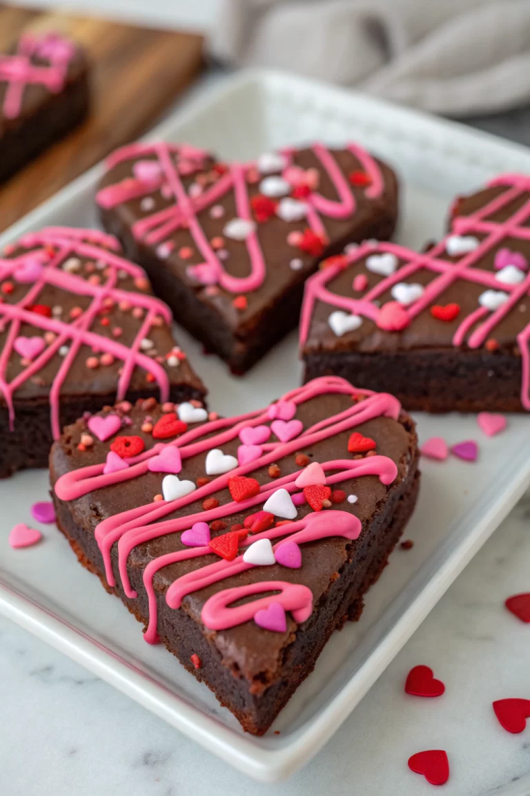 Heart Shaped Brownies Recipe