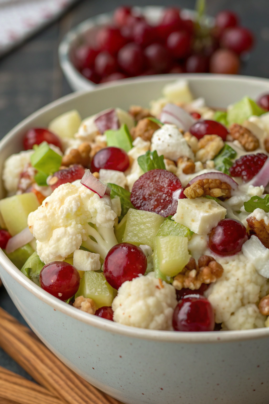 Holiday Broccoli Cauliflower Salad