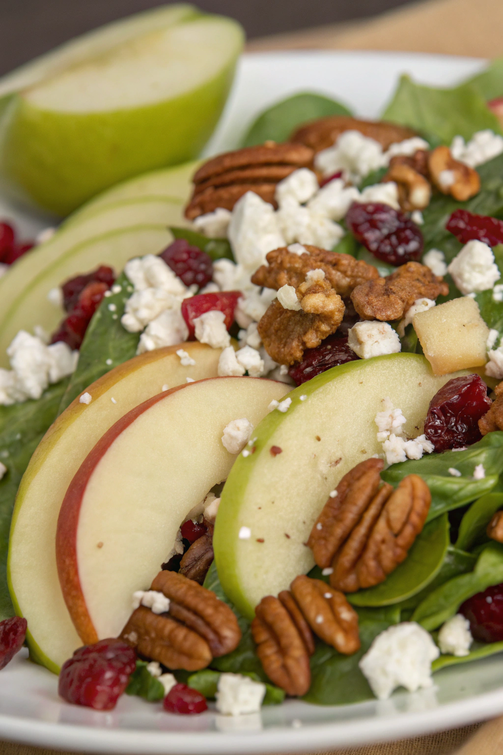 Kale Salad With Apples And Cranberries