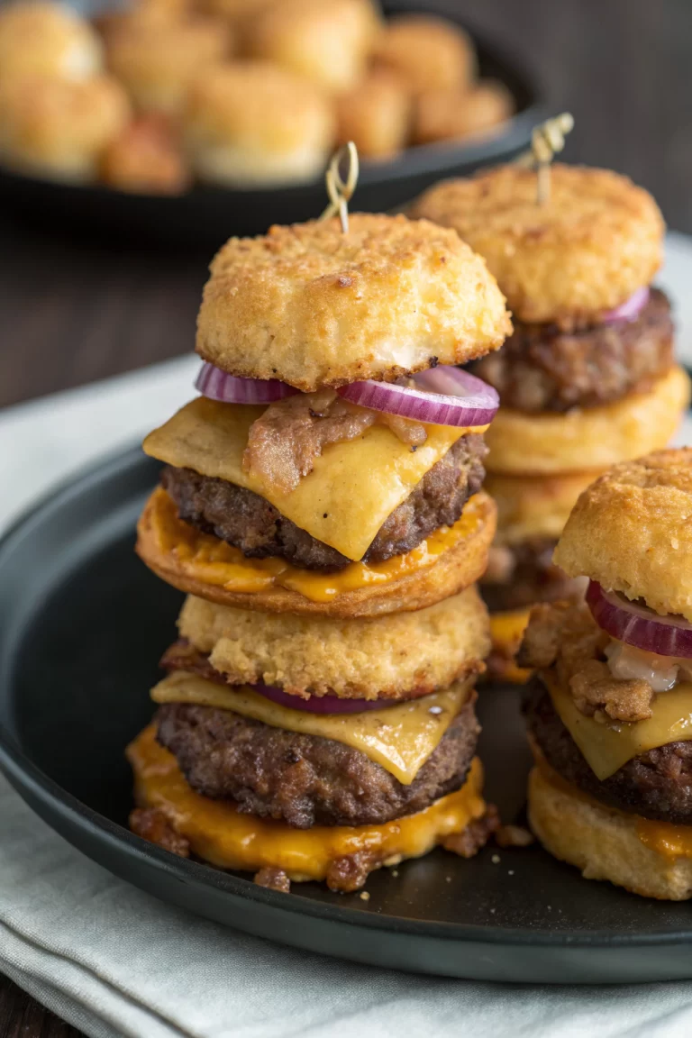 Mini Tater Tot Cheeseburgers Recipe