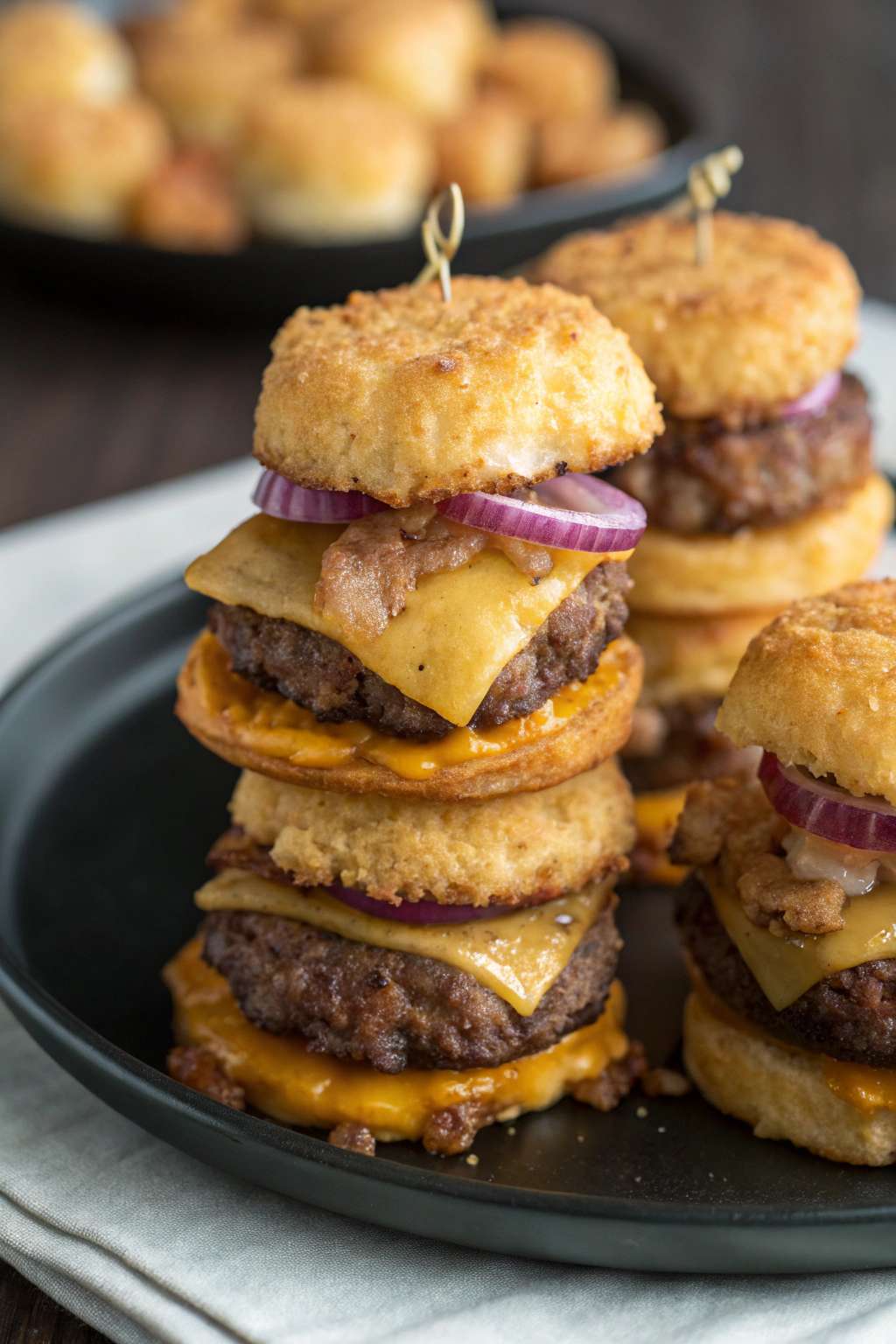 Mini Tater Tot Cheeseburgers Recipe