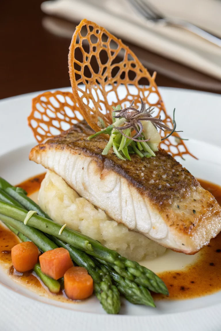 Parmesan-Crusted Sea Bass Recipe