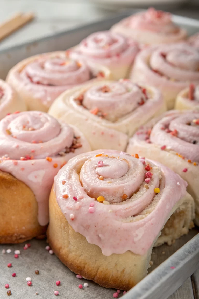 Pink Velvet Cinnamon Rolls Recipe