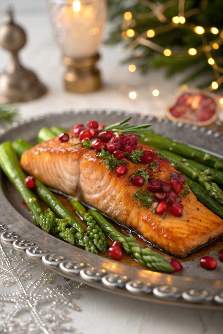 Pomegranate and Orange Glazed Salmon Recipe