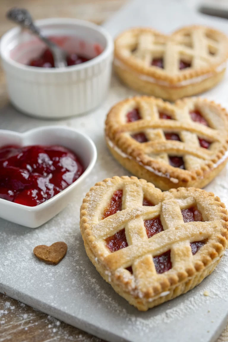 Raspberry Chia Jam Heart-Shaped Linzer Cookies Recipe