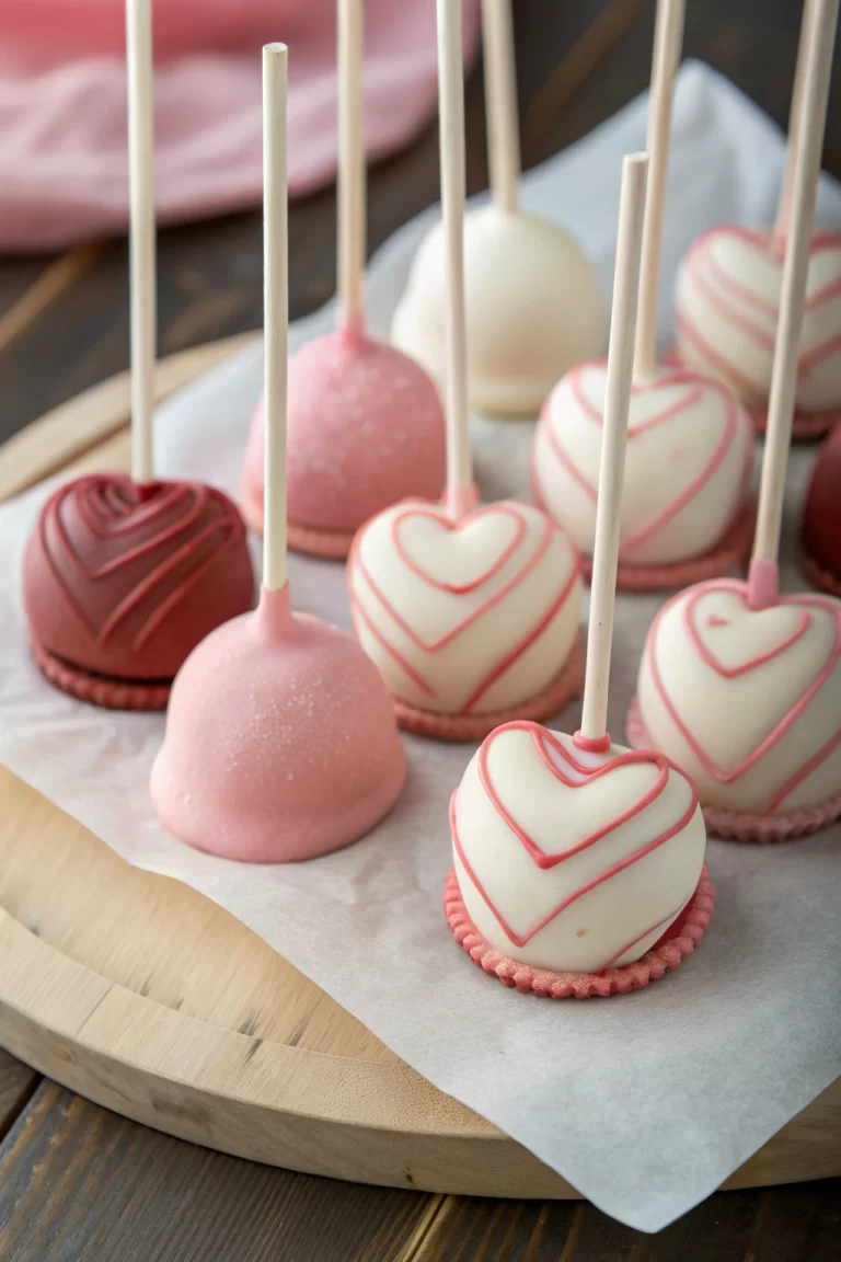 Red Velvet Heart Pops Recipe