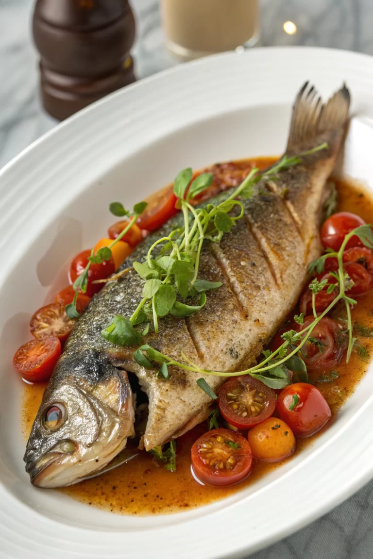 Red snapper with creamy Creole Sauce