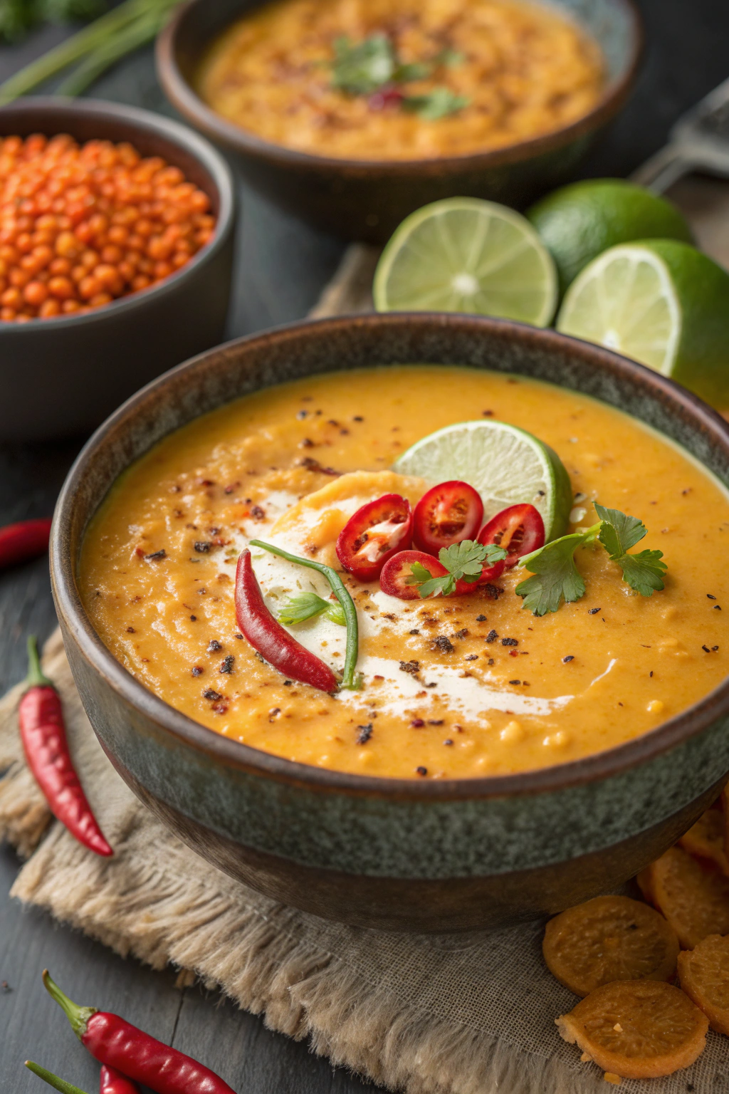 Simple Thai Coconut Red Lentil Soup Recipe