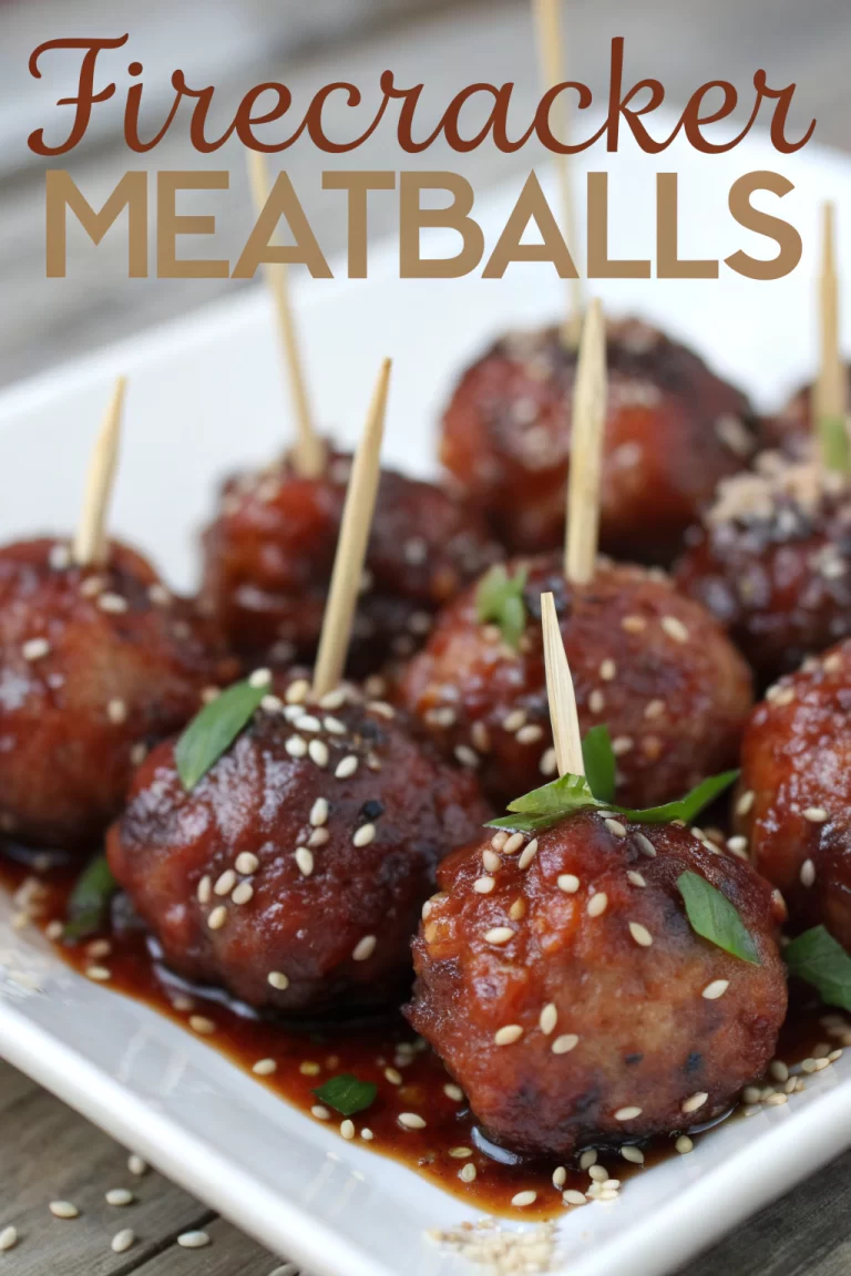 Spicy Chili Crunch Firecracker Meatballs Recipe