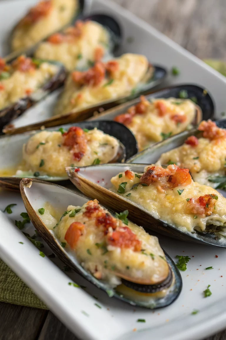 Stuffed Baked Mussels Recipe