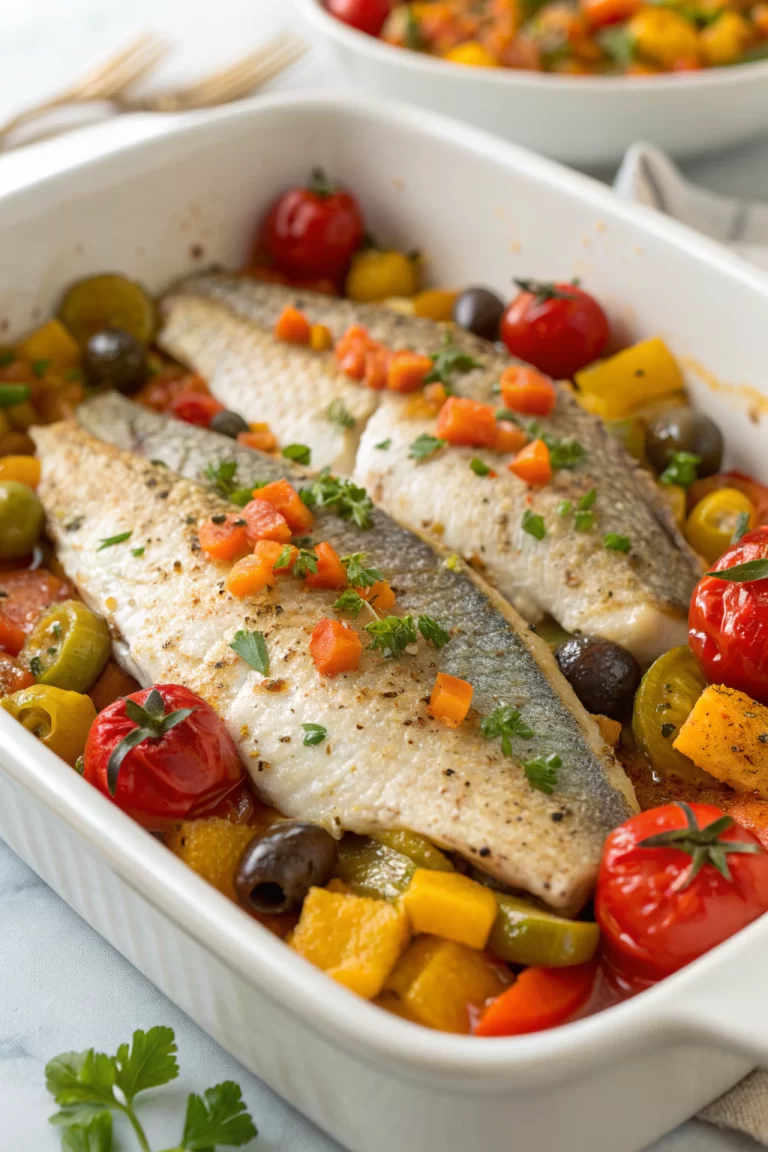 Tasty Easy Mediterranean Baked Fish Recipe