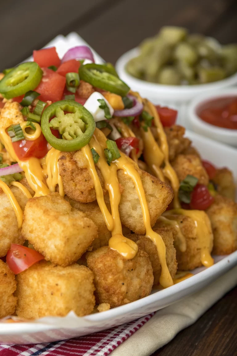 Tasty Loaded Tater Tot Nachos Recipe