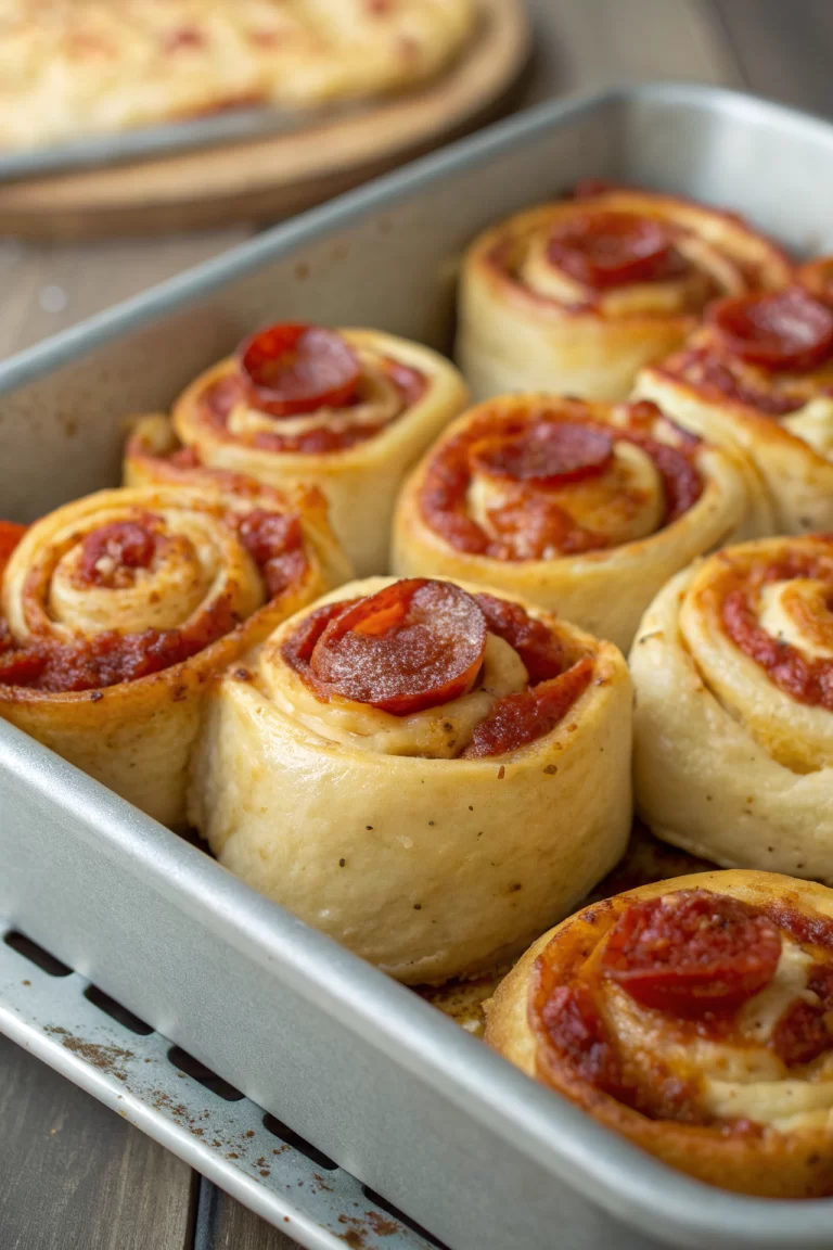 Tasty Pepperoni Pizza Rolls with Flaky Dough