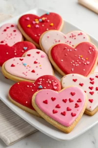 Valentine's Day Sugar Cookies with Royal Icing