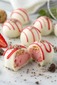 White Chocolate Strawberry Truffles Recipe
