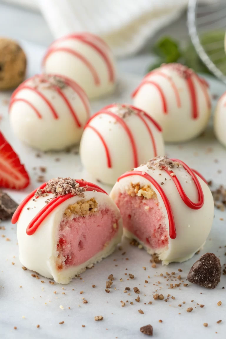 White Chocolate Strawberry Truffles Recipe