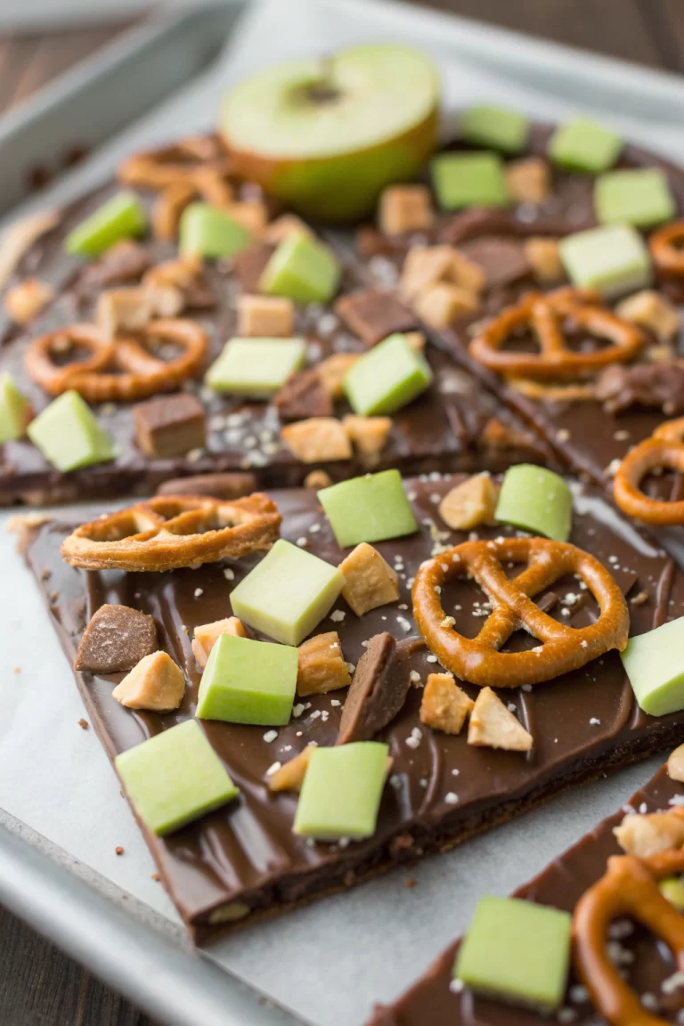 Caramel Apple Pretzel Bark Recipe