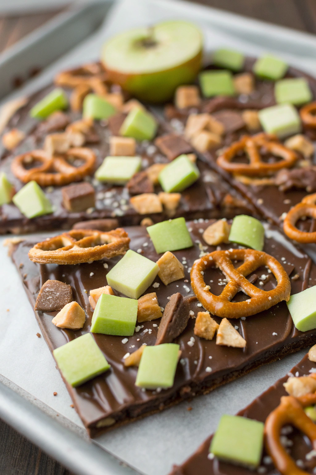 Caramel Apple Pretzel Bark Recipe