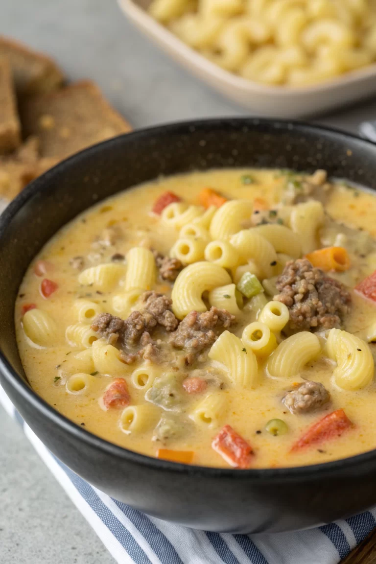 Cheeseburger Macaroni Soup Recipe