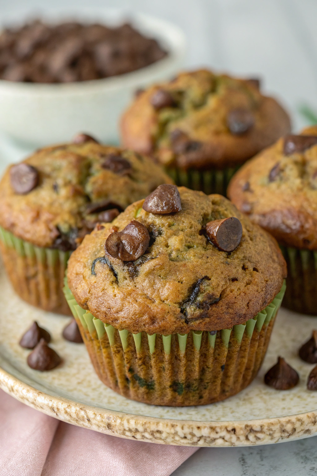 Chocolate Chip Zucchini Muffins Recipe