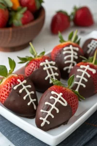 Chocolate Covered Strawberries Football Recipe