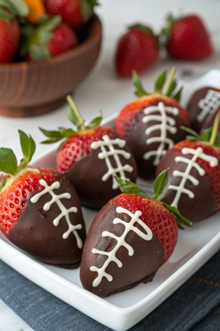 Chocolate Covered Strawberries Football Recipe