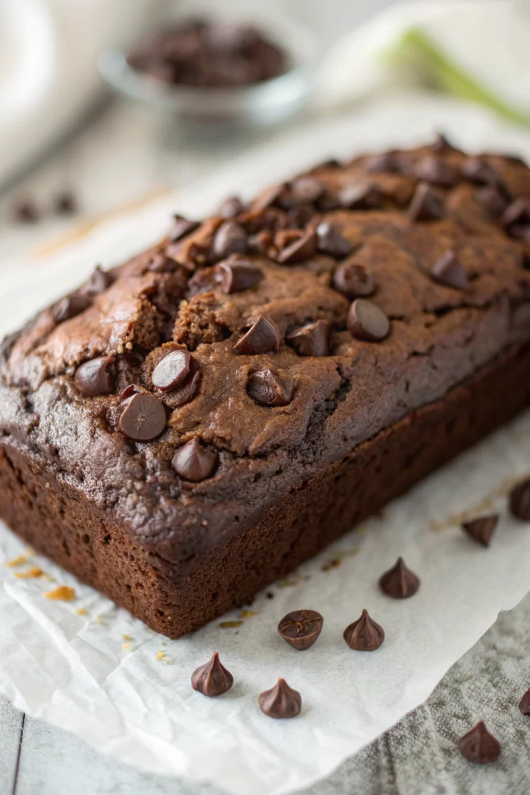 Chocolate Zucchini Bread With Sour Cream