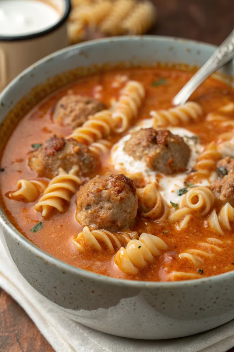Creamy Italian Meatball Soup Recipe