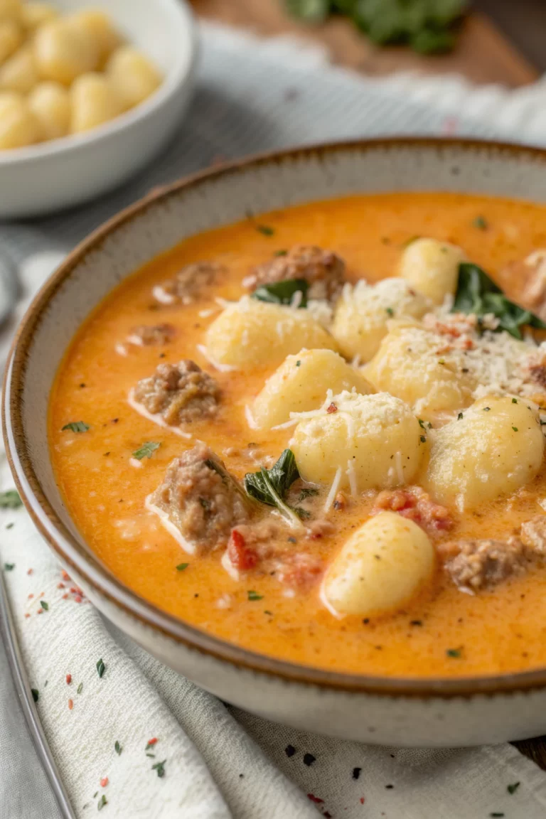 Creamy Italian Sausage Gnocchi Soup Recipe
