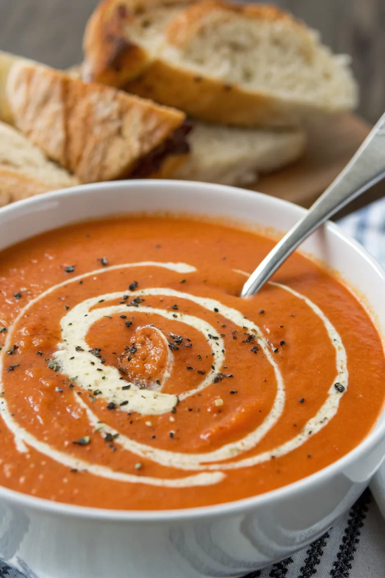 Creamy Tomato Bisque Soup Recipe