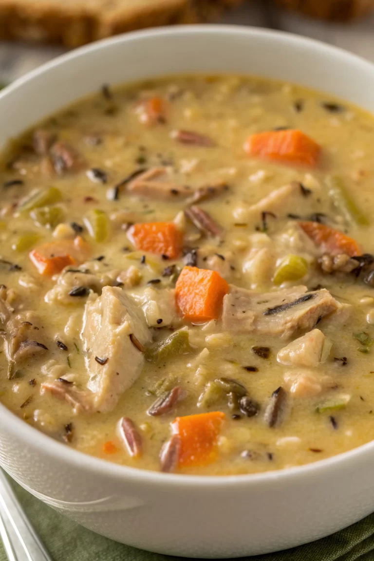 Creamy Turkey Wild Rice Soup Recipe