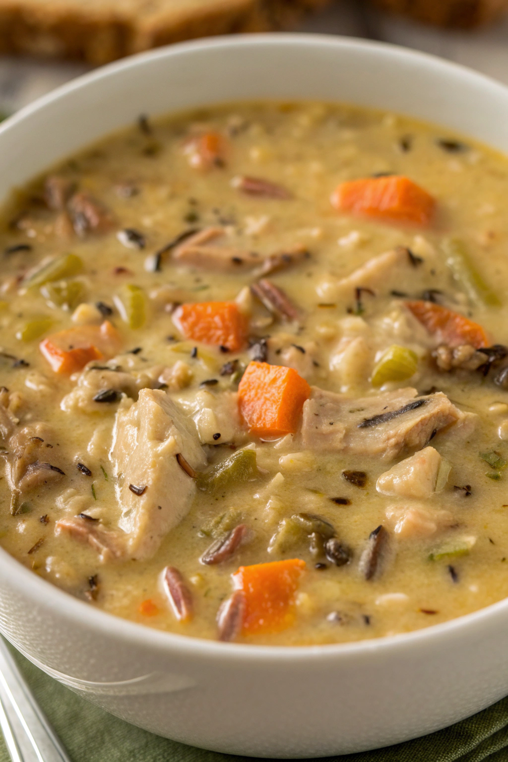 Creamy Turkey Wild Rice Soup Recipe