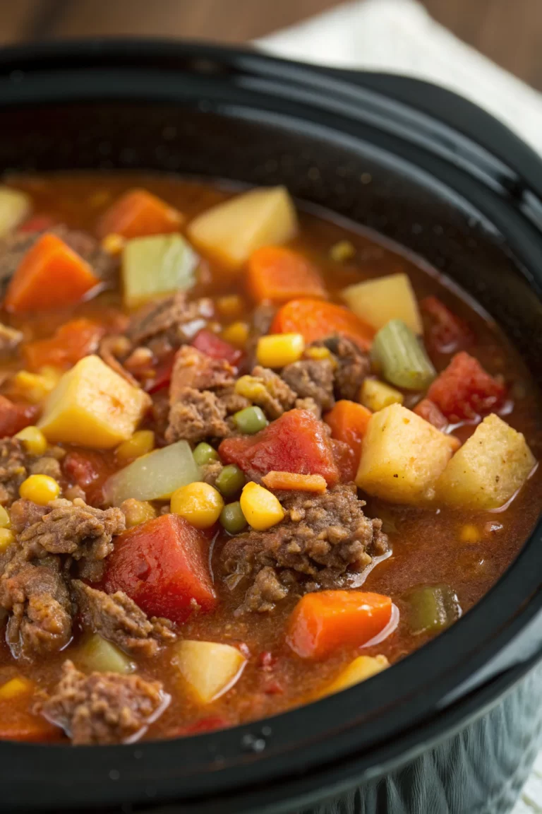 Crockpot Vegetable Beef Soup Recipe