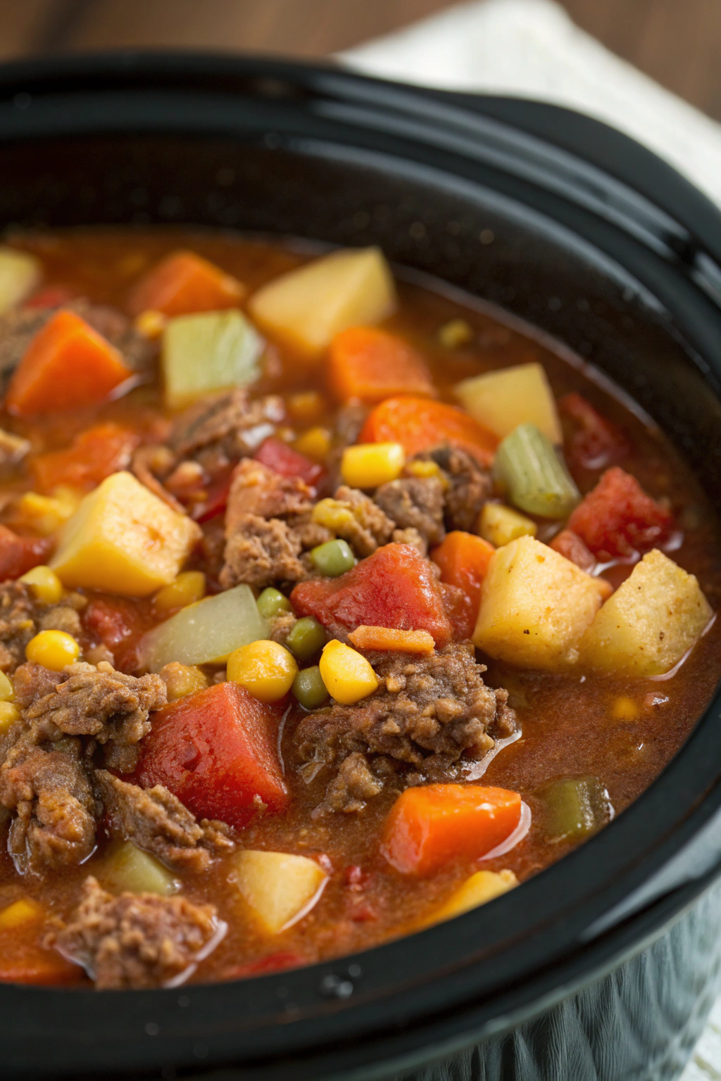 Crockpot Vegetable Beef Soup Recipe