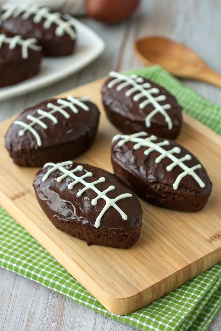 Fudgy Football Brownies Recipe